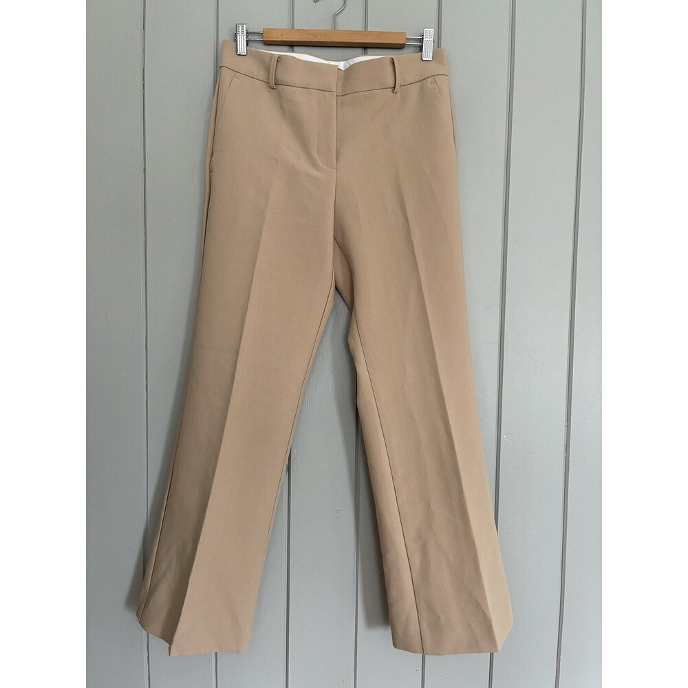 Ann Taylor The Jayne Trouser Pants 6 Tan Suiting Career Work Pockets